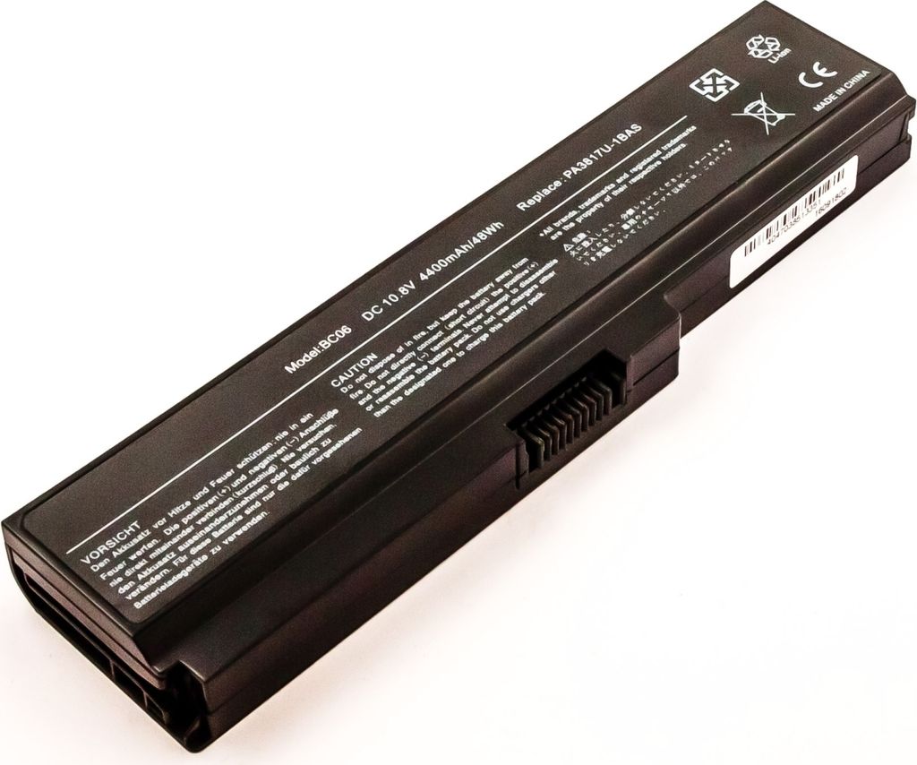Akku für Toshiba Satellite L750D-15J Li-Ion 10,8 Volt 4400 mAh schwarz