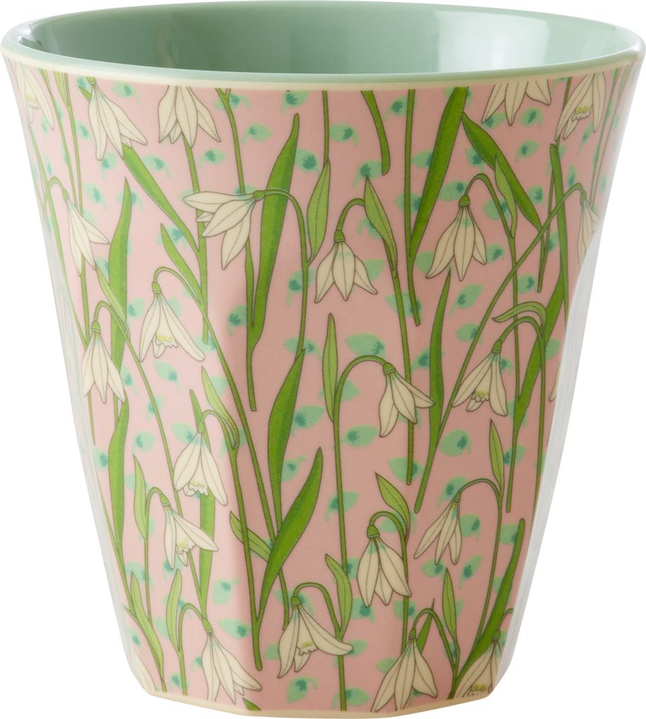 Rice Melamin Becher Medium - New Snowdrop
