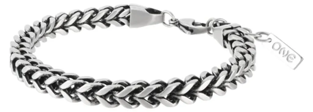 Bracelet Chaîne en Argent Massif Oamb3220Ss Bijou Élégant et Moderne