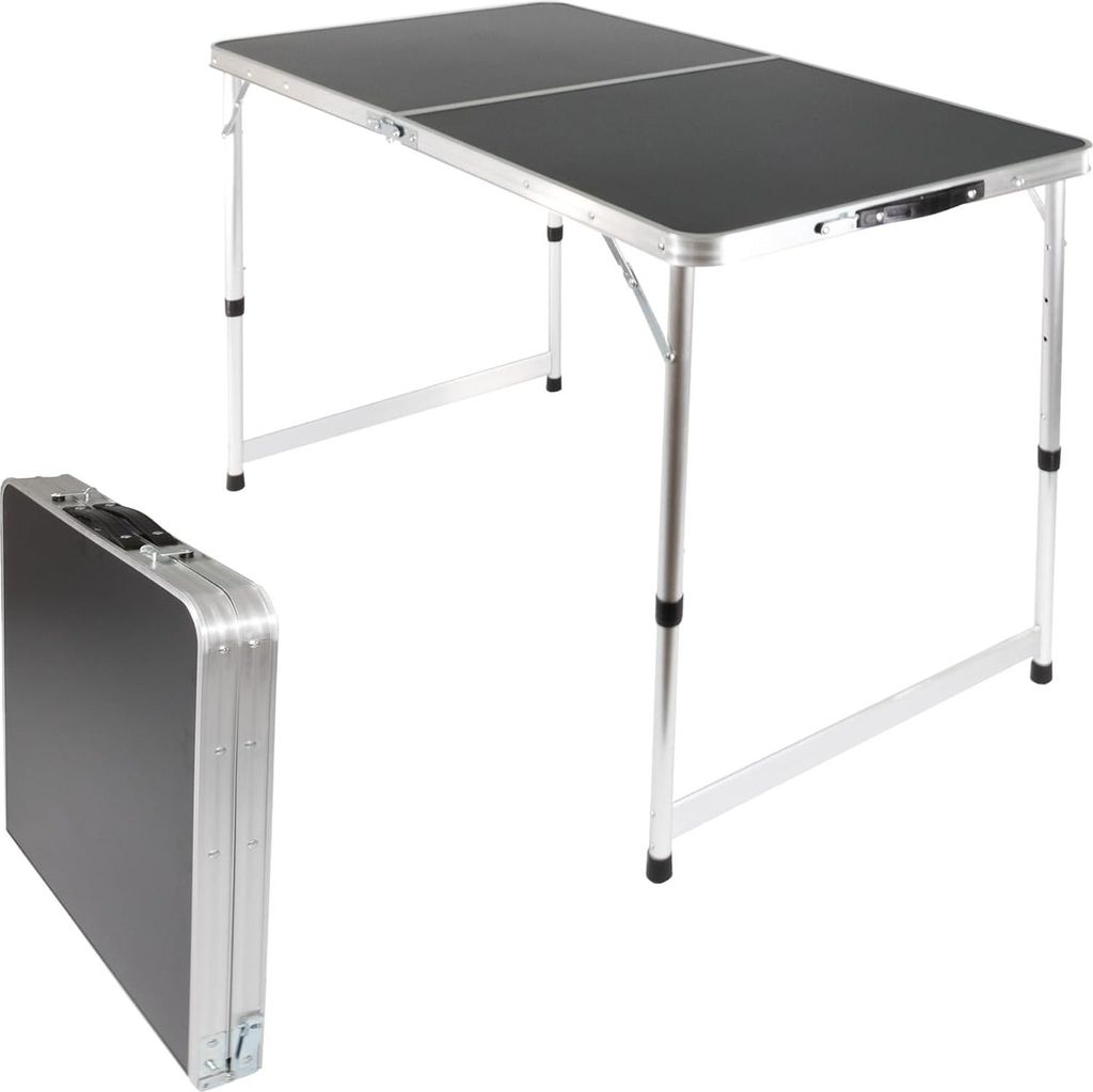 Verstellbarer Multifunktionaler Klapptisch 120 x 60 cm - Ideal für Camping und Gartenpartys