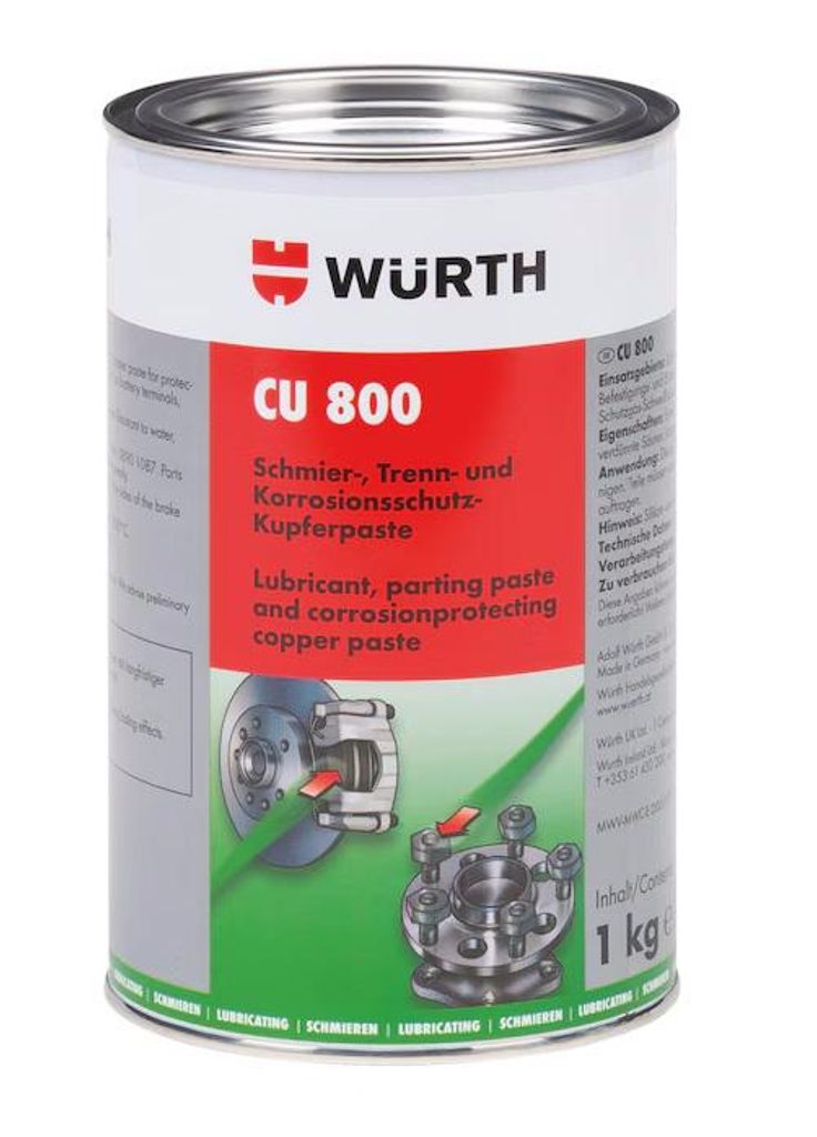 WÜRTH CU 800 Kupferpaste 1 kg Hochtemperaturpaste bis Produktbild 