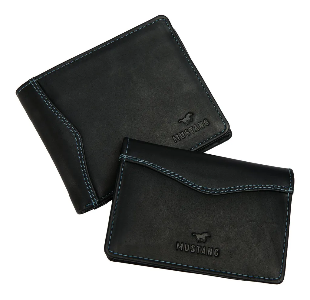 Recensione Set Mustang Berrima Wallet & Cardholder Black Leather