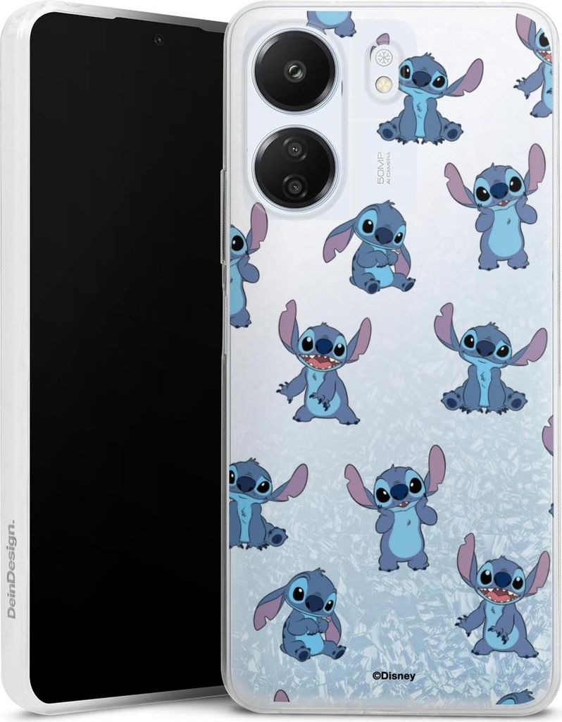 DeinDesign Slim Hülle für Xiaomi Redmi 13C 5G Silikon Case Ultra Dünn Handyhülle Disney Offizielles Lizenzprodukt Lilo & Stitch