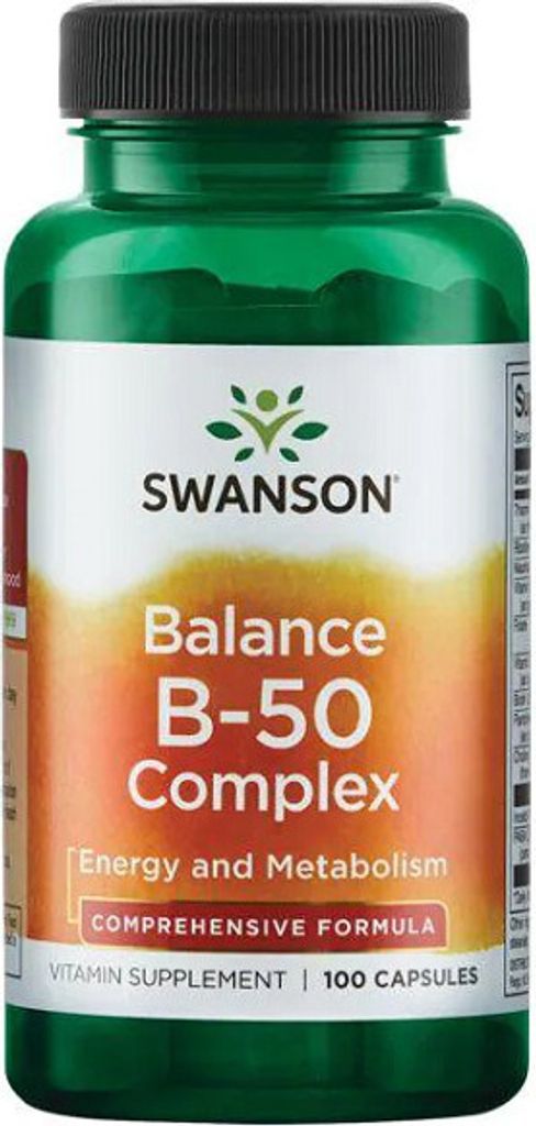 Vitamin B-50-Komplex 100 Kapseln Swanson Health Products Produktbild 