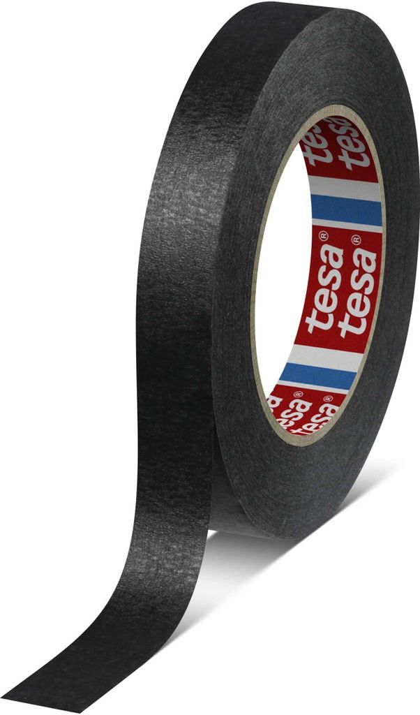 12 Rollen tesa 4328 Premium Universal-Papierklebeband, 50 m x 25 mm, schwarz