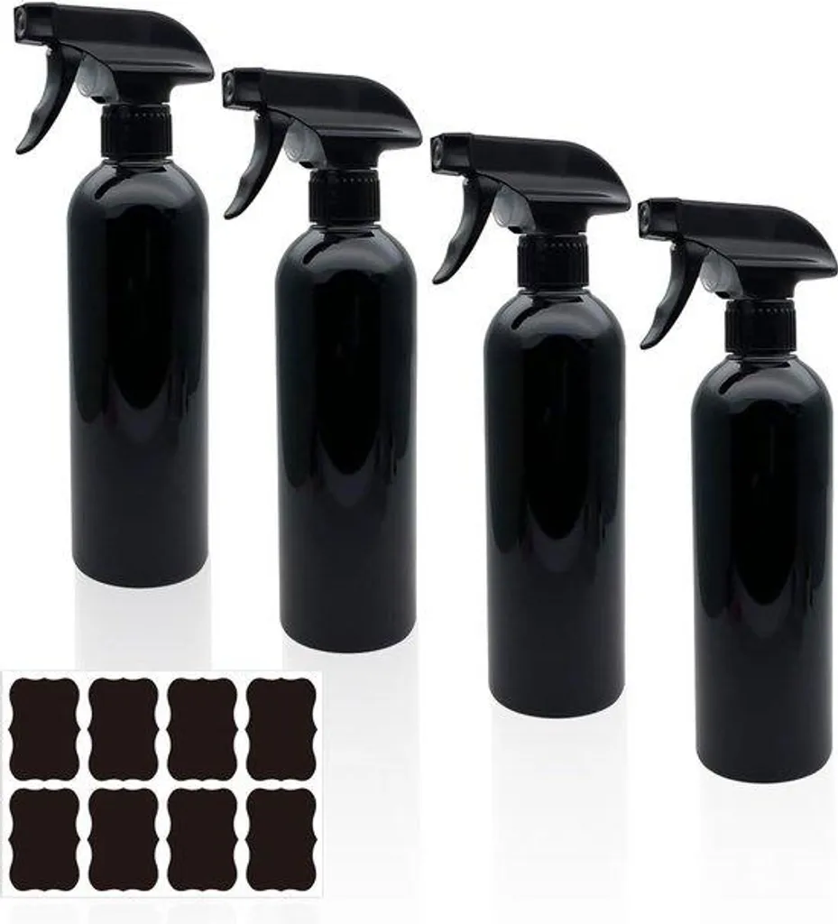 Vaporisateur plastique noir 500 ml ultra résistant avec gâchette confort