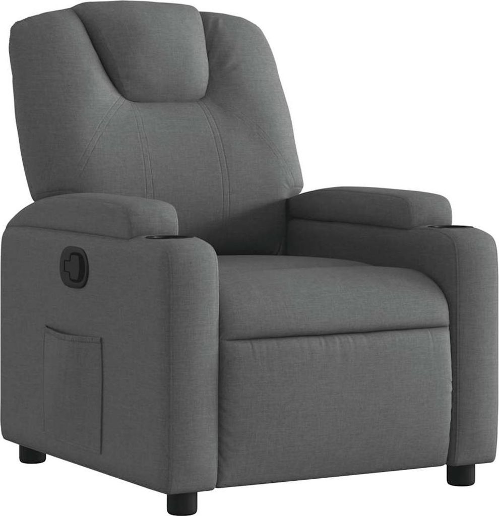 vidaXL Relaxsessel Dunkelgrau Stoff