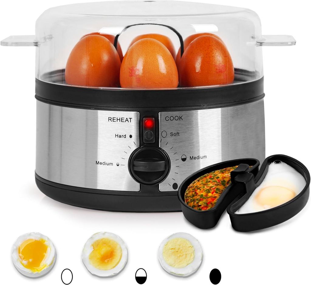 Duronic EB35 BK Eierkocher | Bis zu 7 gekochte Eier | Produktbild 