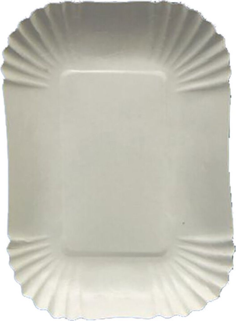 250 Pappschalen Pommesschalen eckig FF 18 x 13 x 3 cm weiß Produktbild 
