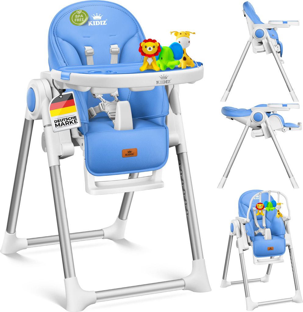 KIDIZ® 3in1 Hochstuhl Kinderhochstuhl inkl. Spielbügel , Produktbild 