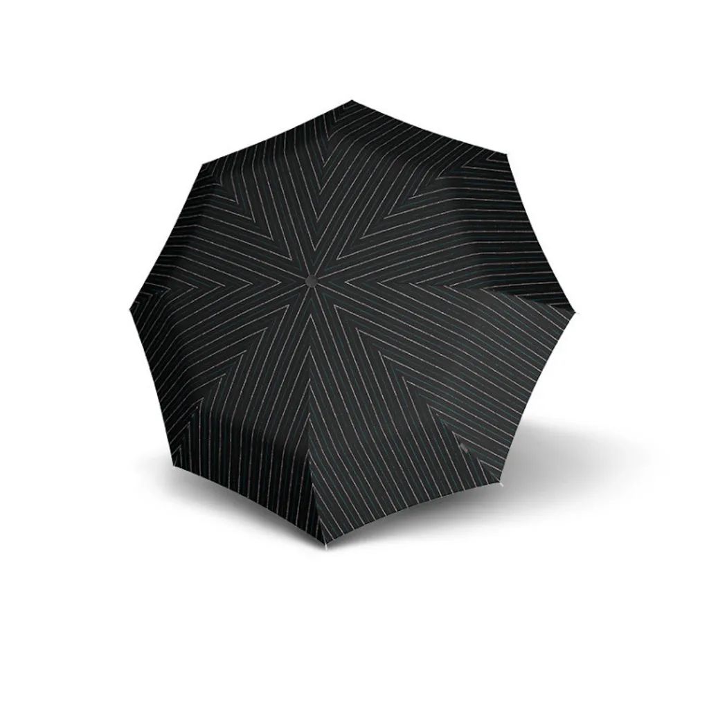 Parapluie de voyage Knirps T.200 Medium Duomatic Baker Street Aqua noir