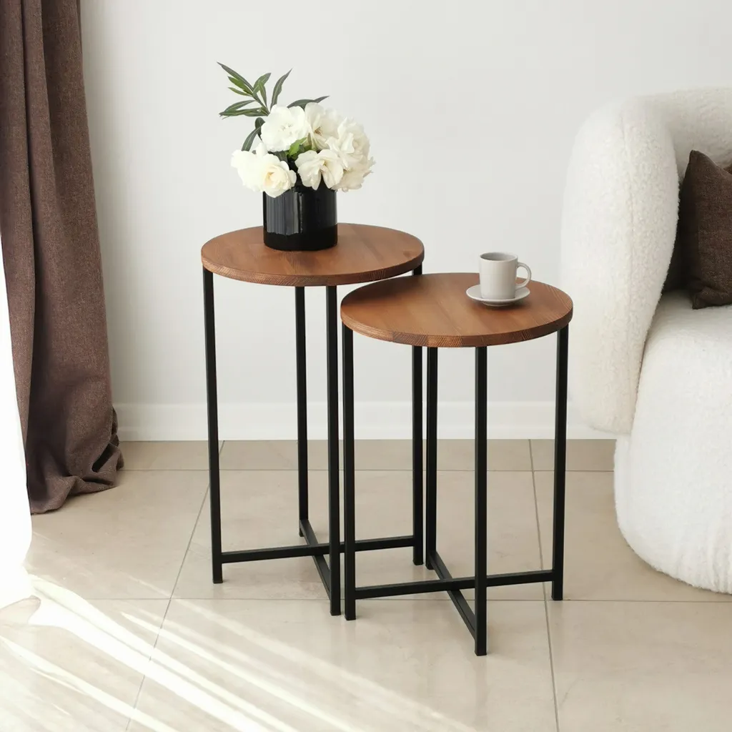 Table basse Neta en chêne 100% bois de fer massif - Qualité artisanale