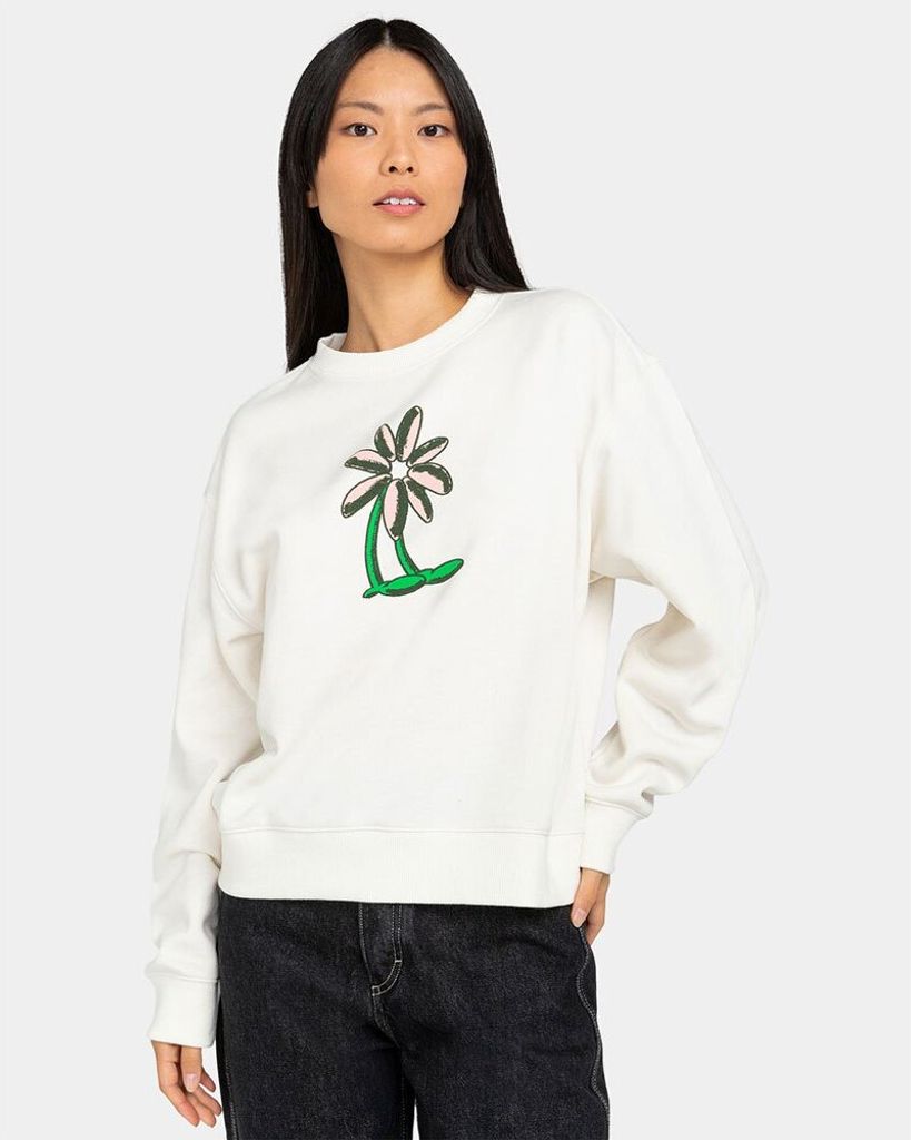 Element Peace Tree Logo Sweatshirt Beige XS Frau Beige XS