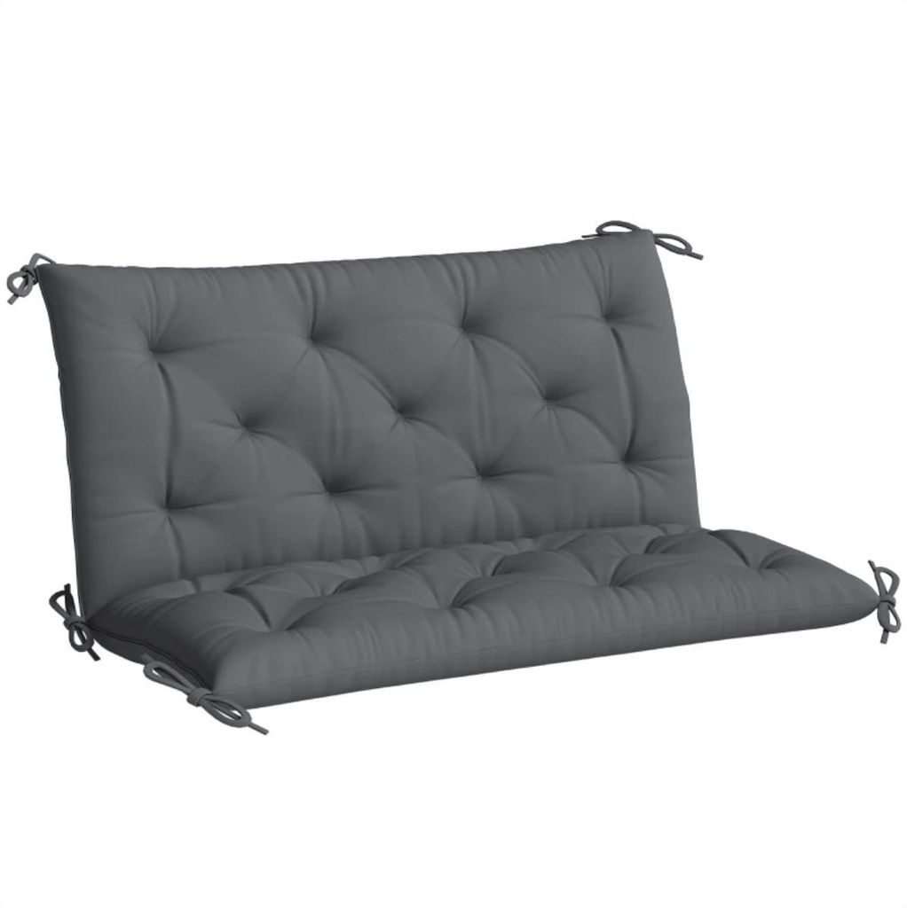 Bankauflage Sitzkissen Rückenkissen 100 x 98 x 8 cm Gartenbank