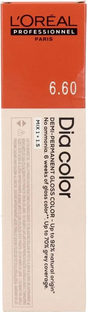Dia Color 6.60 Rosso Intenso 60ml | Gloss Lab Colorazione Senza Ammoniaca