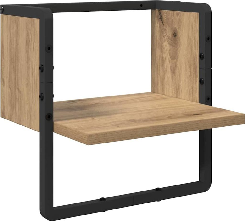 vidaXL Wandregal Kunsthandwerk Eiche 30 x 25 x 30 cm Holzwerkstoff