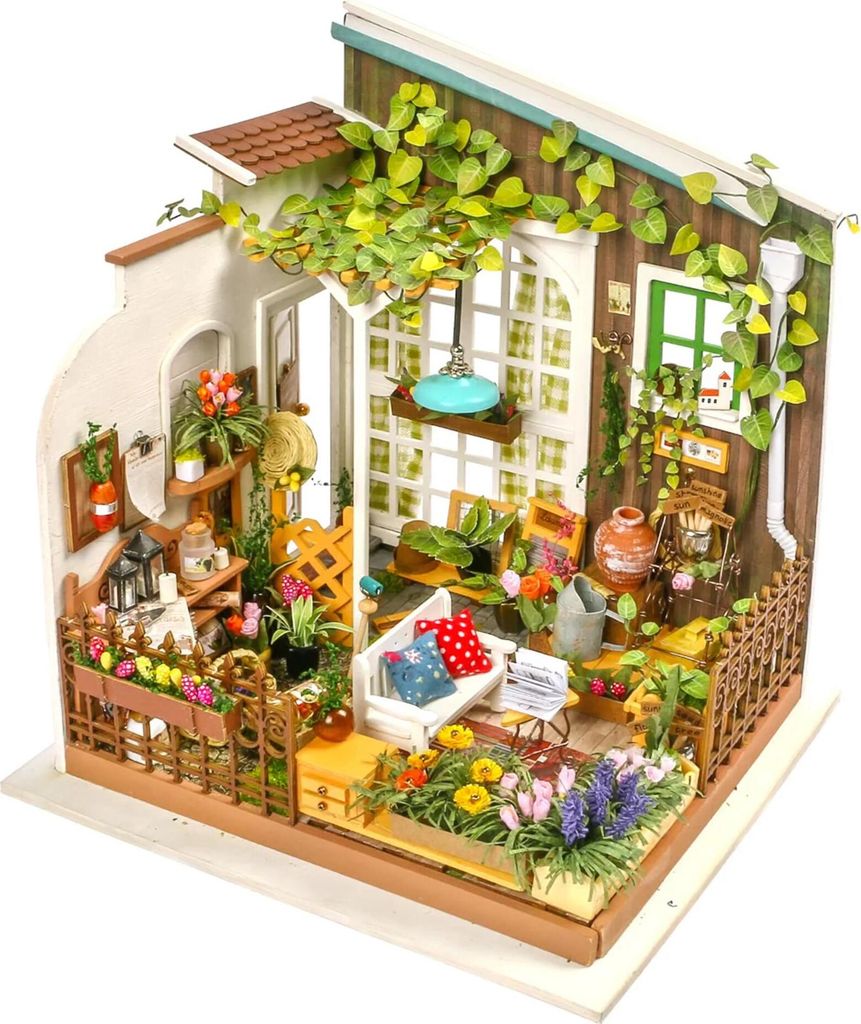 Casa in miniatura RoboTime Terrazza giardino Immagine del prodotto 