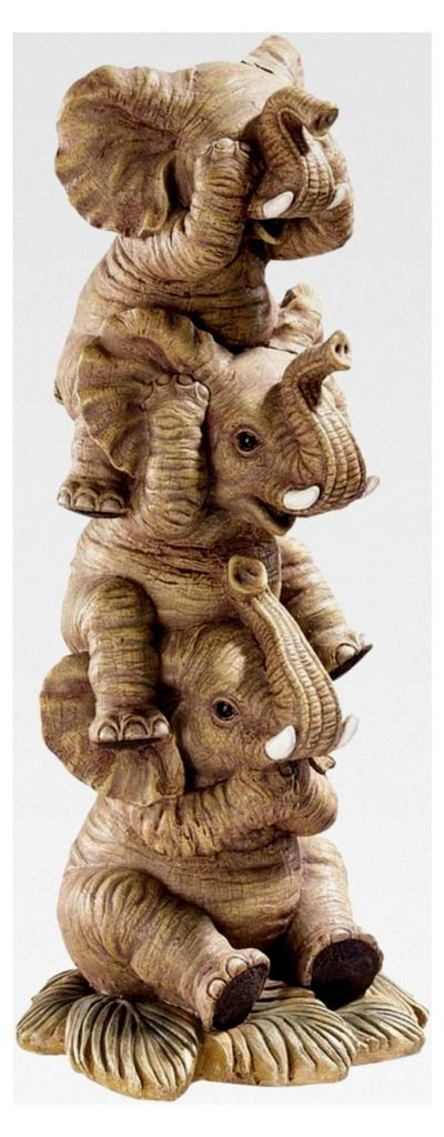 Elefantenfigur, Maße: 10 x 4 x 25,5 cm
