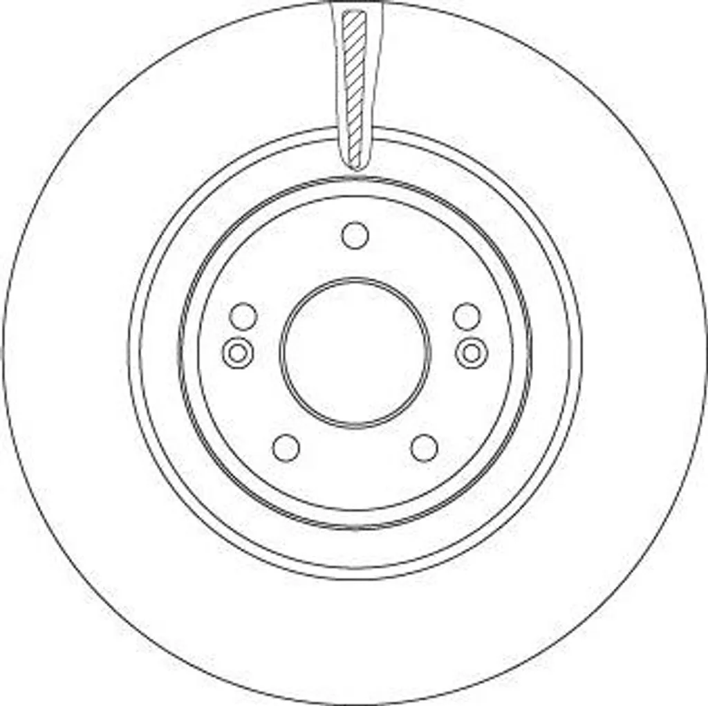 Disque de frein avant TRW DF6572 idéal pour entretien de Kia Stinger