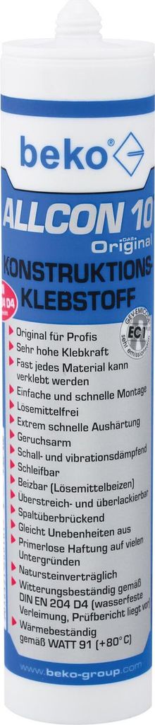 BEKO Konstruktionsklebstoff ALLCON 10 Produktbild 