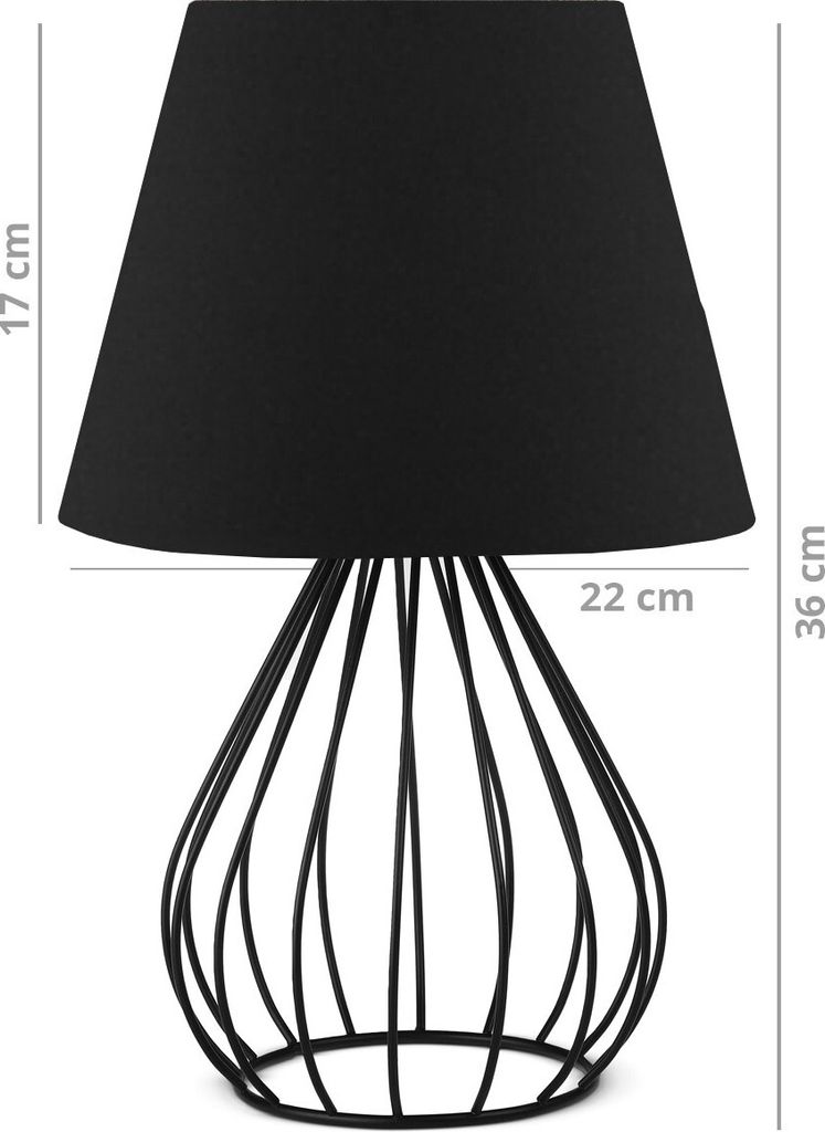 Opviq, AYD- AYD SGN, Schwarz, Nachttischlampen, 100% PVC Produktbild 3