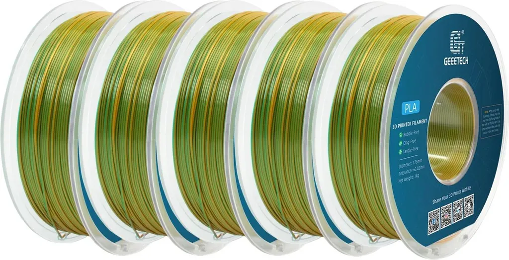 Consommable Impression 3D PLA Robuste Vert Rouge pour Extrusion FDM