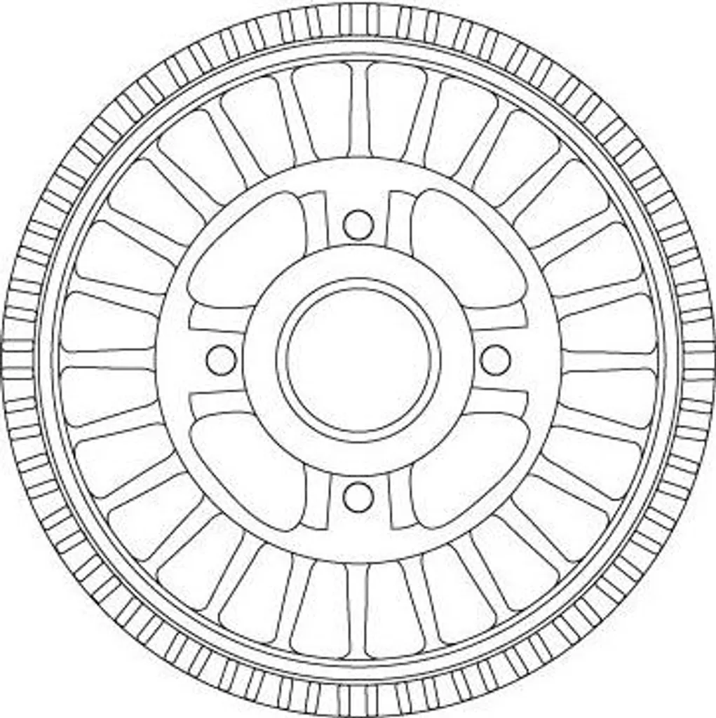 Tambour de Frein DB4557MR TRW avec Bague de Capteur ABS et Finition Fonte