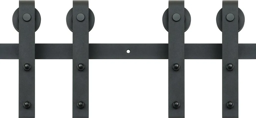 Rail Porte de Grange 244cm - Kit Quincaillerie Coulissant 8ft J-Shape