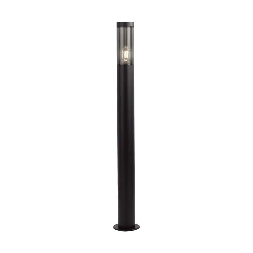 Borne Extérieure LED V-TAC Anti-Corrosion Noire E27 pour Jardin Sombre