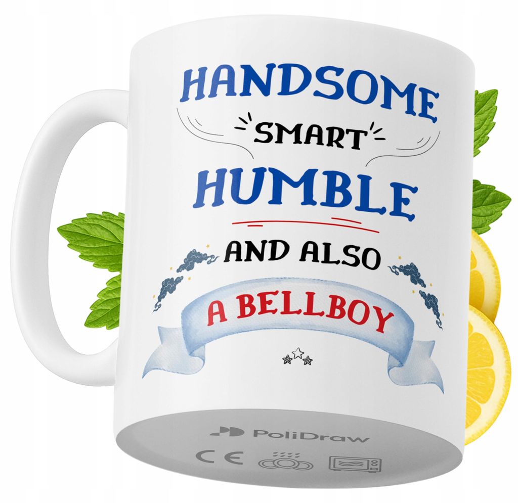 Lustiger Kaffee- oder Teebecher mit witzigem Textdesign für Hotelpagen - ideal für Geburtstage, Namenstage, Feiertage und besondere Anlässe. Hoc...