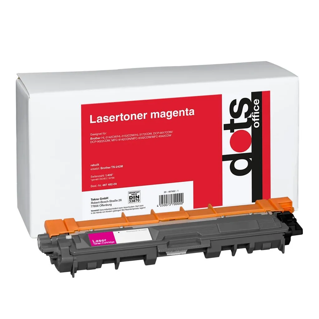 Toner compatible Brother TN-242M Magenta pour bureautique et rapports