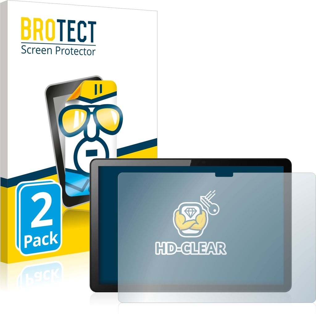 2x Für Lenovo Tab M10 (3. Gen.) Schutzfolie BROTECT Displayschutz Display Schutz Folie Klar Transparent