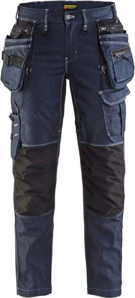 Blakläder Damen Handwerker Bundhose 7990 1141 mit Stretch in marineblau/schwarz, Größe:38