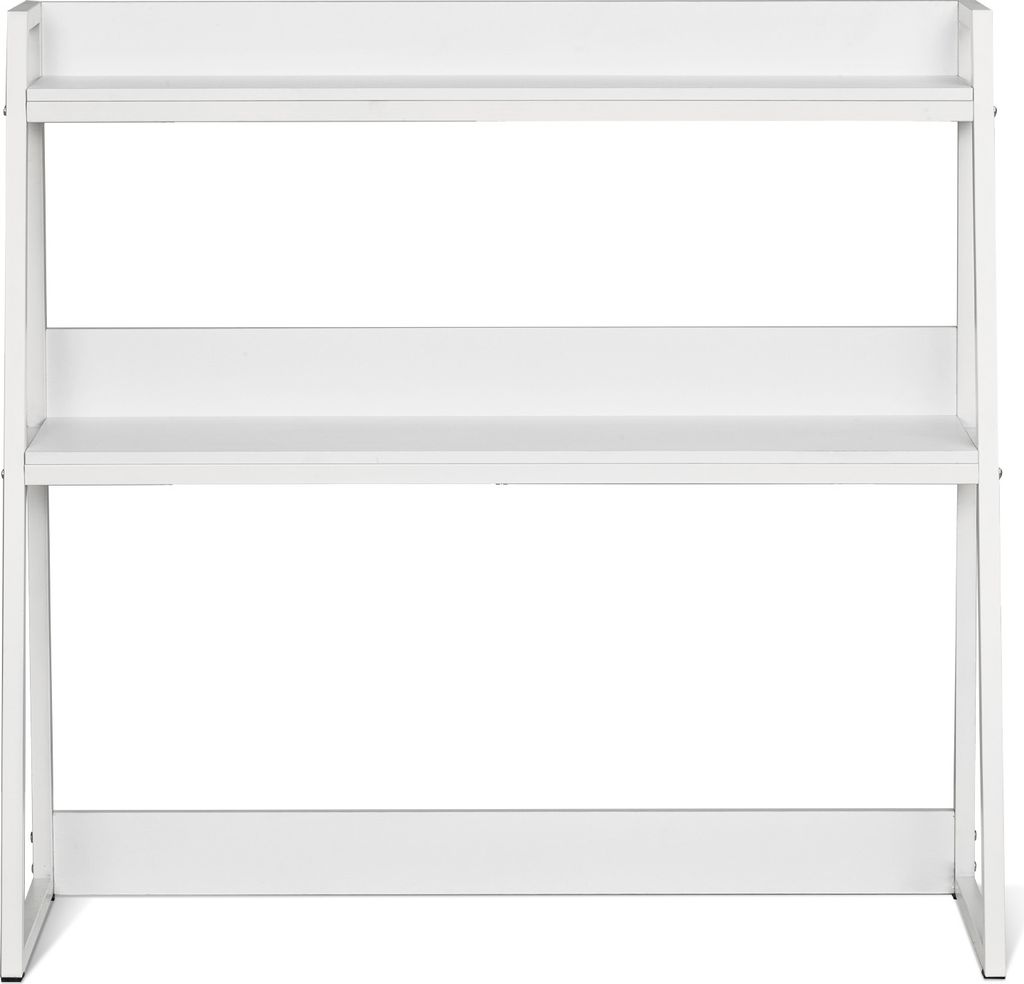 SucceBuy Schreibtisch-Bücherregal. 2-stufiger Organizer. Für Büro und Zuhause, Weiß
