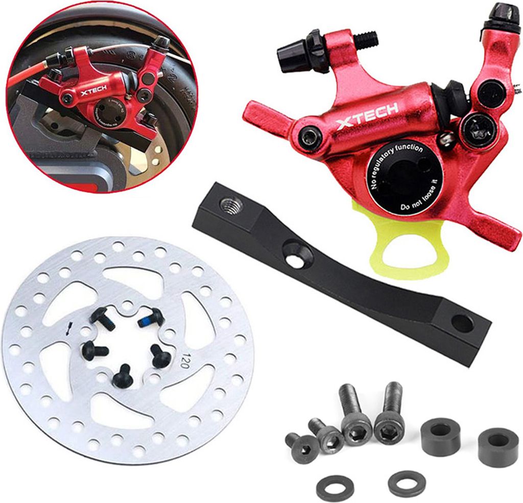 Hydrauliczny zacisk hamulca tarczowego z adapterem i tarczą Zdjęcie produktu 