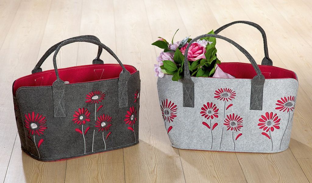 Gilde Shopping Tasche "Gerbera" Sortiert  / Produktbild 