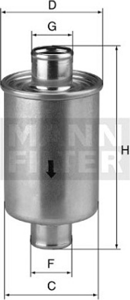 Filter, Arbeitshydraulik MANN-FILTER W 811/1