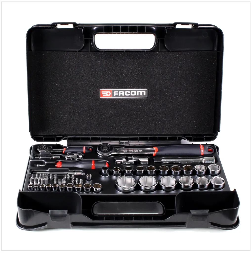 Coffret Douilles Facom 1/4" 1/2" 55-tlg - Débloquez tous les Boulons Difficiles