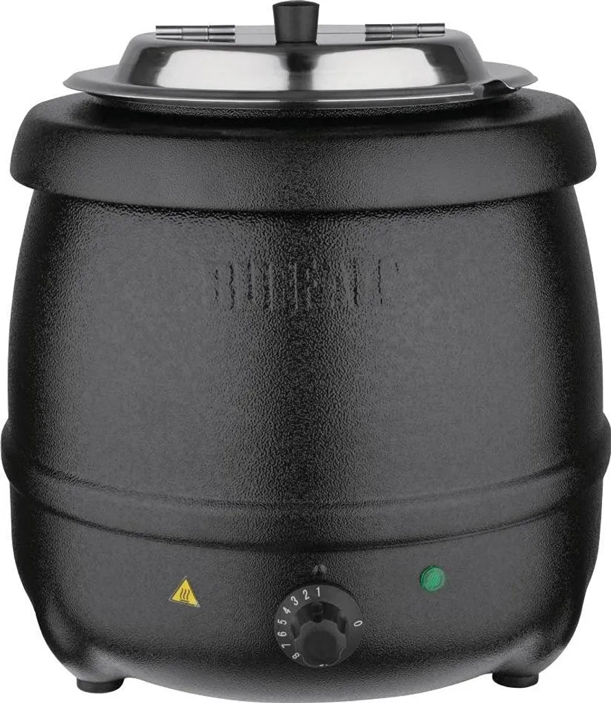 Soupière électrique professionnelle Buffalo 10L noire pour buffets