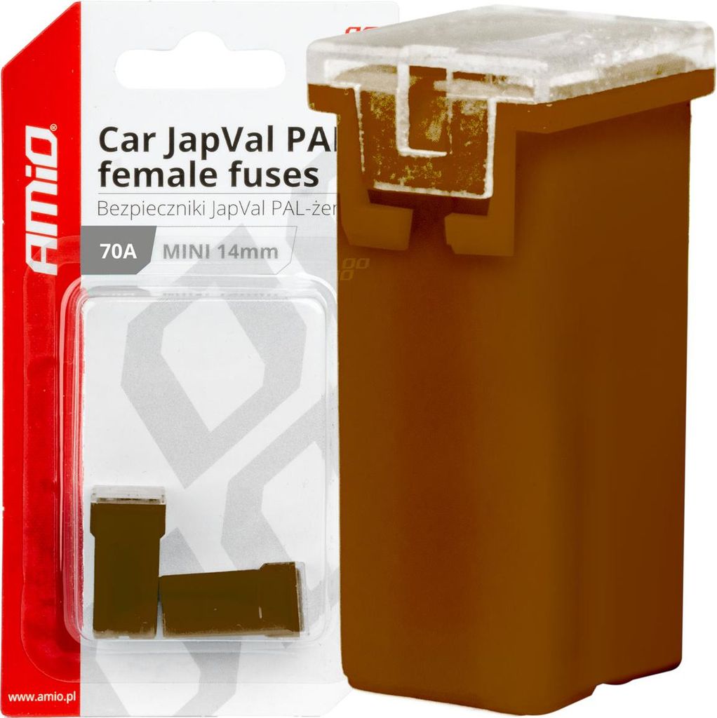 Auto-Sicherungen JAPVAL PAL 70A weiblich 2er Set AMIO-03441