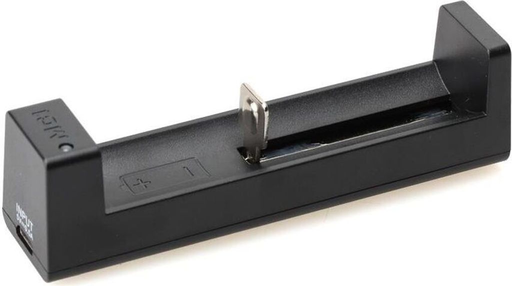 Ladegerät für zylindrische Li-Ionen-Akkus USB-C – 1 Kanal Produktbild 
