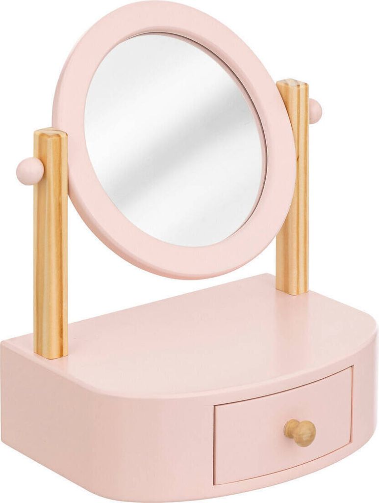 Kosmetikspiegel Mit Griff, Rechteckig Rosa – Ca. 21,6 X 11,9 Cm, Praktisch Für Unterwegs & Reise