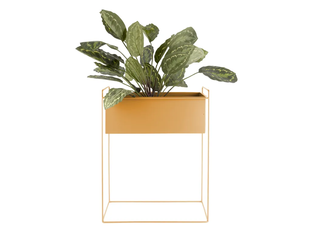 Present Time Essence Straight Lot de 2 Cache-pots Design Jaune Ocre - 3