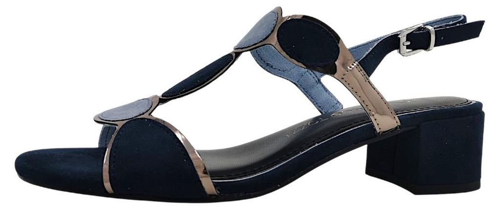 Marco Tozzi  Damenschuhe Sandalen Hoch Sandalette Blau Produktbild 