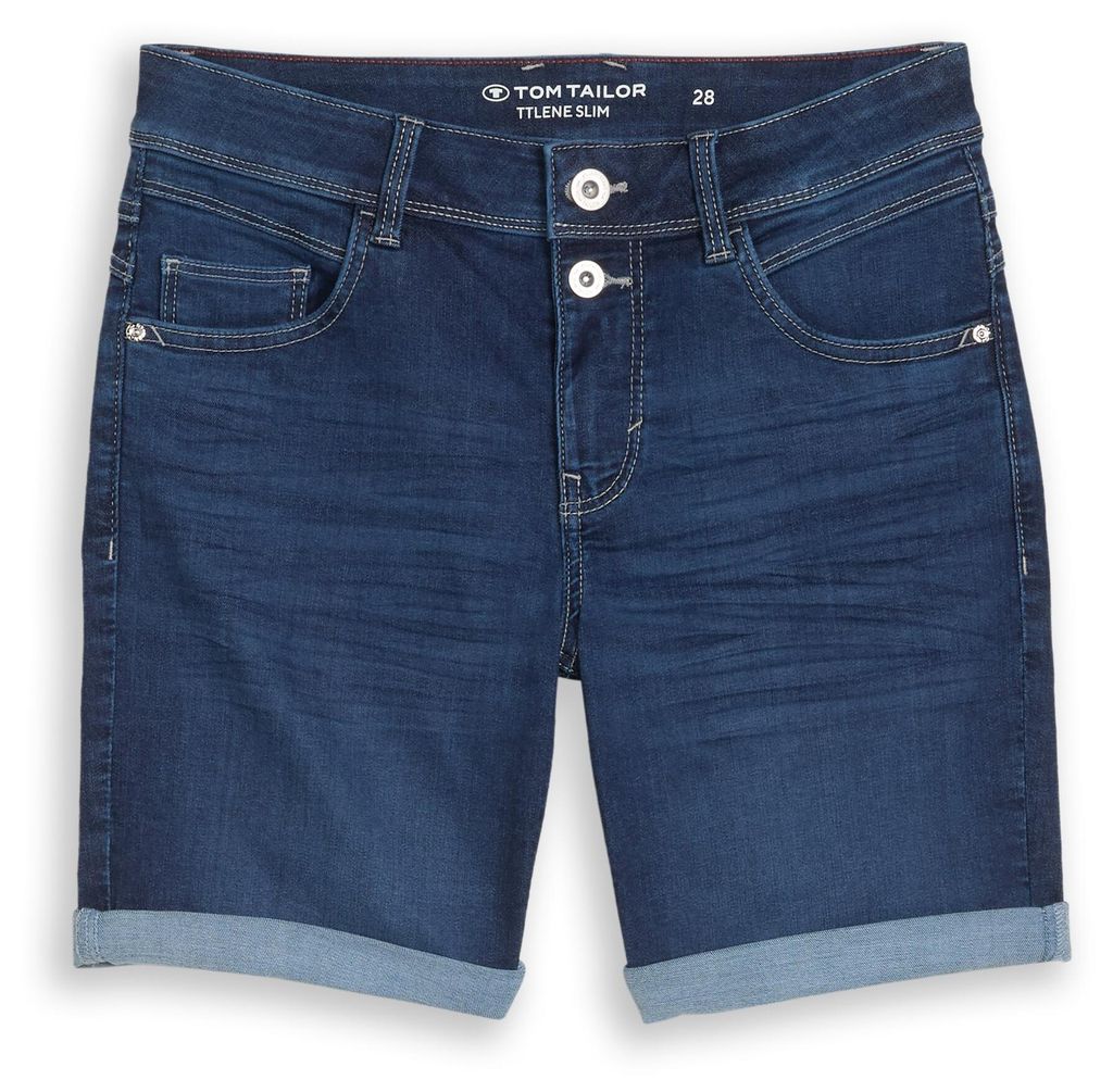 TTLENE SLIM Bermuda Jeans Shorts mit hohem Stretch