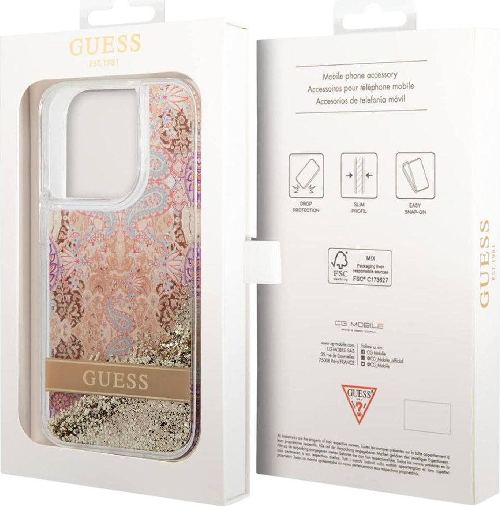 Guess Guhcp14Xlflsd Iphone 14 Pro Max 6,7"" Złoty/Gold Produktbild 