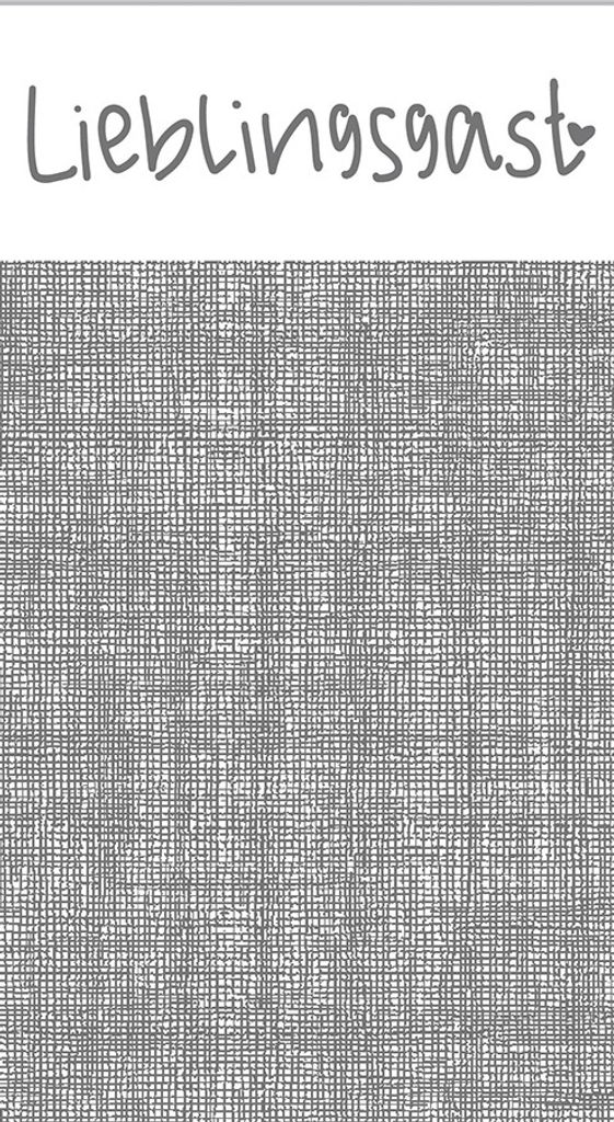Airlaid Besteckservietten "Pub" mit Manschette Lieblingsgast Sherlock Grau 40 x 33 cm, 75 Stück