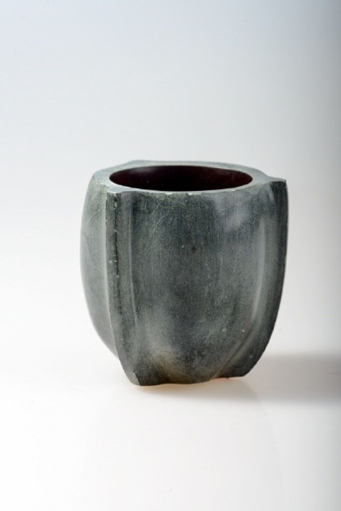 Weihrauchschale H6,5 cm Ø außen 6 cm Speckstein, anthrazit