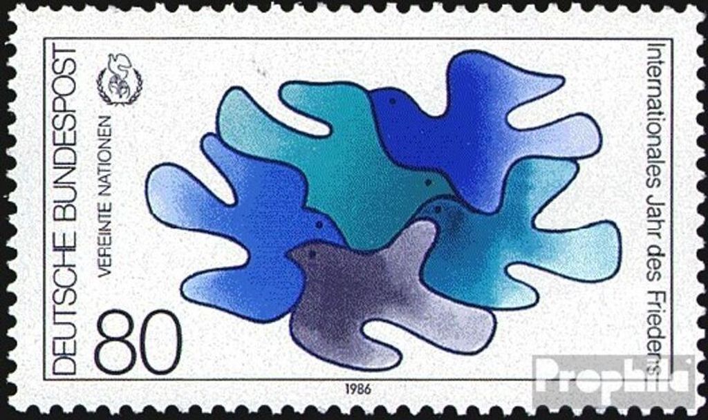 Briefmarken BRD (BR.Deutschland) 1986 Mi 1286 (kompl.Ausg.) FDC Internationales Jahr des Friedens