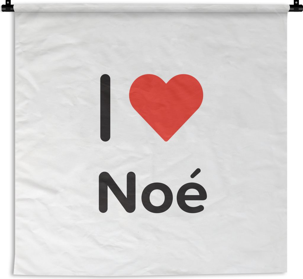 MuchoWow® Wandteppich Wandbehang Ich liebe - Noé - Mädchen Produktbild 